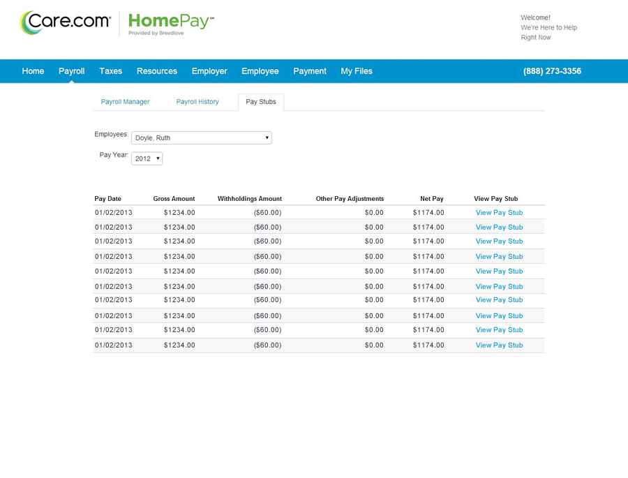 nanny payroll calculator
